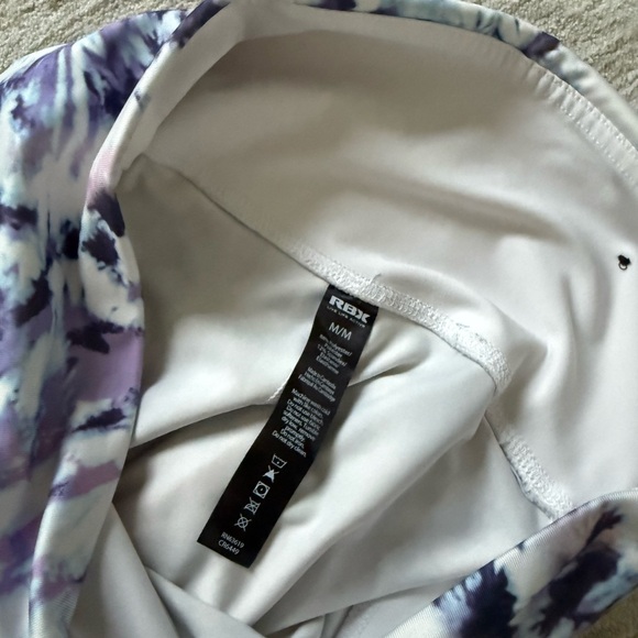RBX Blue/White Patterned Leggings (Size Medium) - Picture 5 of 6